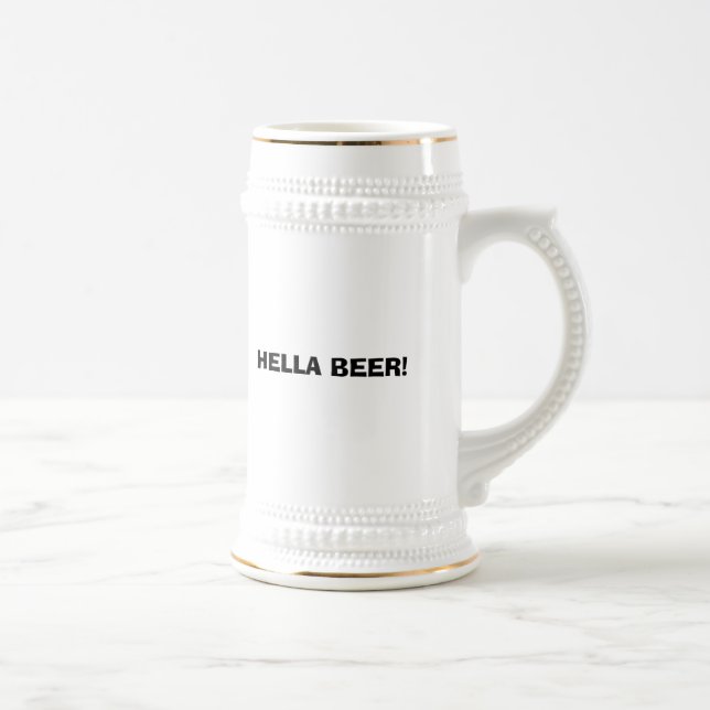 JARRA DE CERVEZA ¡CERVEZA DE HELLA! (Derecha)