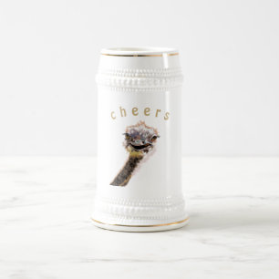 Jarra De Cerveza Cerveza de texto personalizado Stein - Saludos con