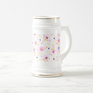 Jarra De Cerveza Cerveza floral primavera Stein