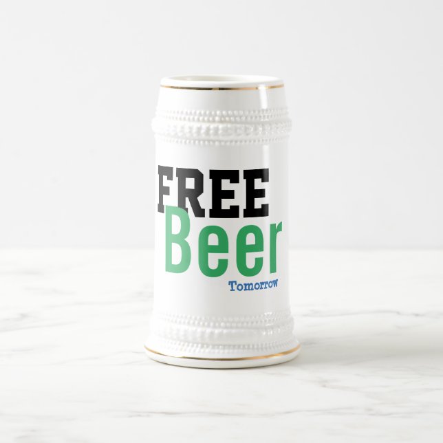 Jarra De Cerveza cerveza gratis mañana divertido día de san patrick (Centro)