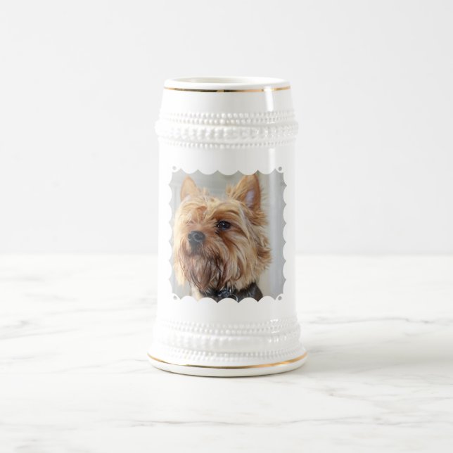 Jarra De Cerveza Cerveza linda Stein de Yorkshire Terrier (Centro)