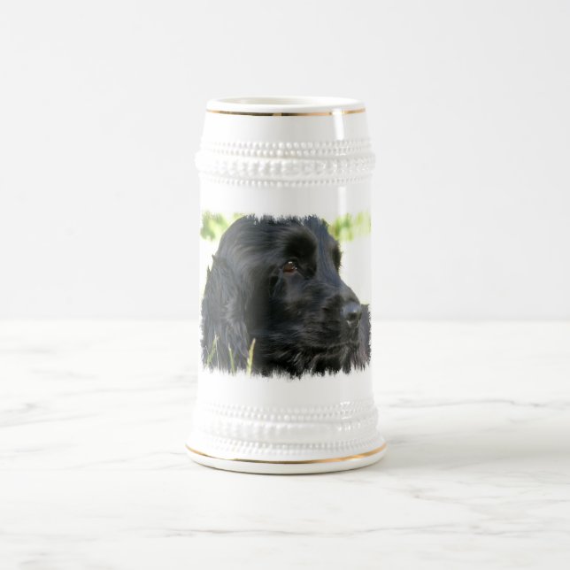 Jarra De Cerveza Cerveza negra Stein del perro de cocker spaniel (Centro)