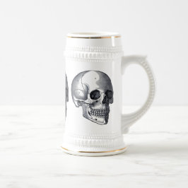 Jarra De Cerveza Cerveza punky gótica Stein de los cráneos del