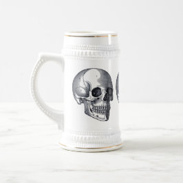 Jarra De Cerveza Cerveza punky gótica Stein de los cráneos del