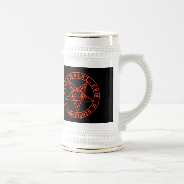 Jarra De Cerveza Cerveza roja Stein de Baphomet (Derecha)