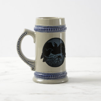 Jarra De Cerveza Cerveza silvestre barba de arte de Raven