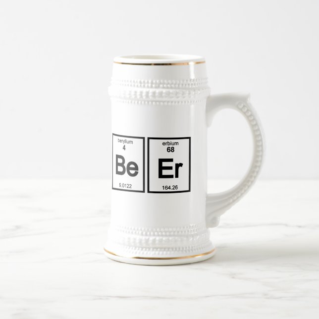 Jarra De Cerveza Cerveza Stein - Be-Er (Berylium-Erbium) (Derecha)