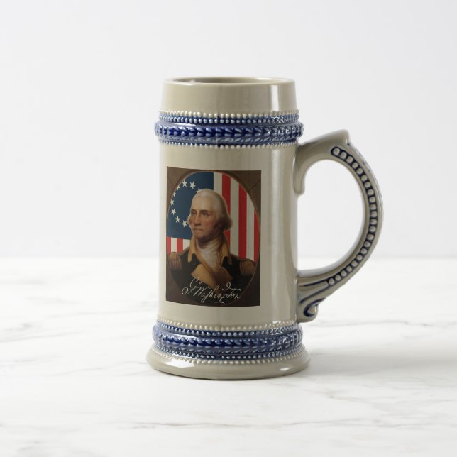 Jarra De Cerveza Cerveza Stein de George Washington (Derecha)