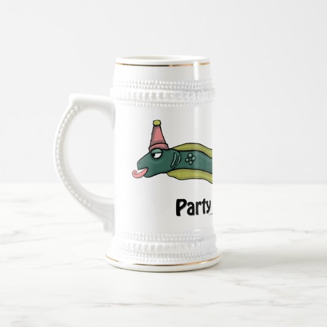 Jarra De Cerveza Cerveza Stein de la anguila del fiesta (Izquierda)