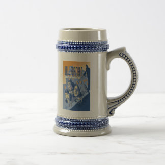 Jarra De Cerveza Cerveza Stein de la buena suerte de Franken