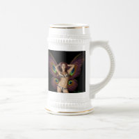 Cerveza Stein de la mariposa de Barbara Mackowiak