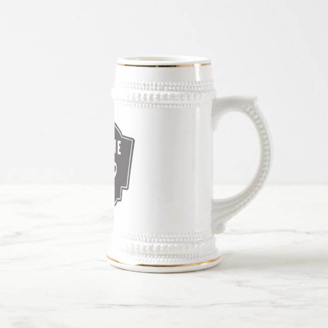 Jarra De Cerveza Cerveza Stein de los jinetes del bigote (Derecha)