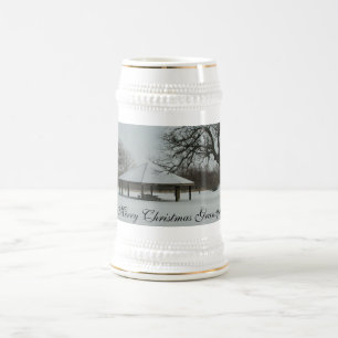Jarra De Cerveza Cerveza Stein del abuelo de las Felices Navidad