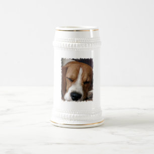 Jarra De Cerveza Cerveza Stein del beagle el dormir