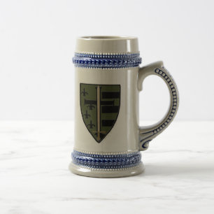 Jarra De Cerveza Cerveza Stein del escudo de Camo