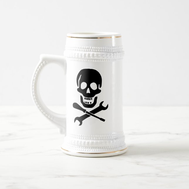 Jarra De Cerveza Cerveza Stein del mecánico del pirata (Izquierda)