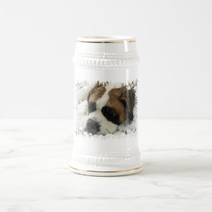 Jarra De Cerveza Cerveza Stein del perro de St Bernard