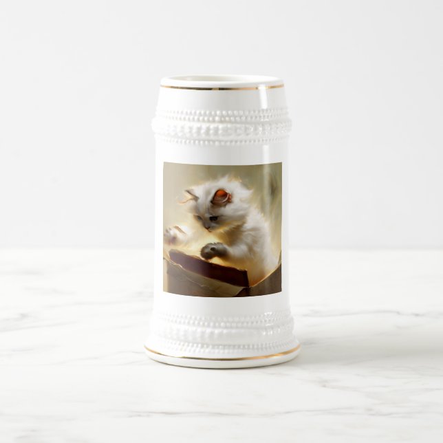 Jarra De Cerveza Chantilly-Tiffany Cat (Centro)