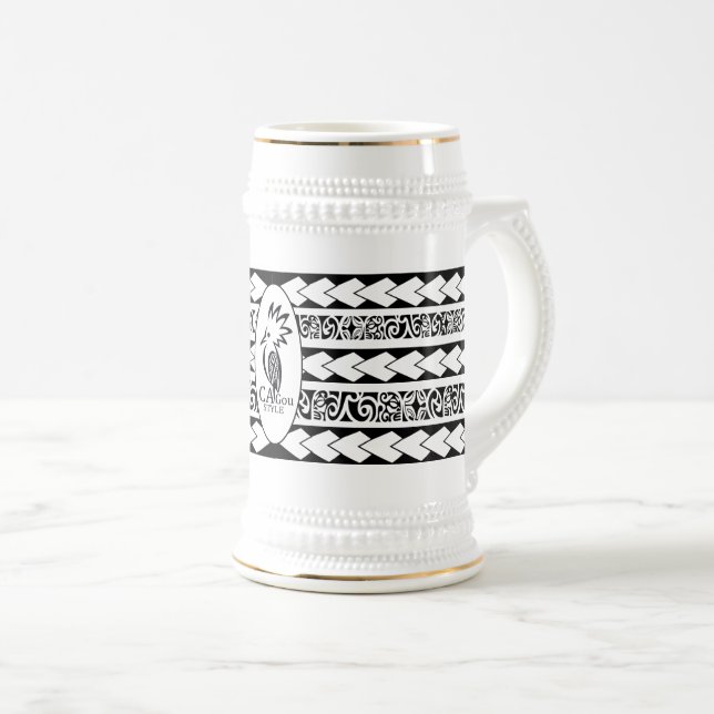 Jarra De Cerveza Chope à bière Tribal Ethnic  (Anverso derecho)