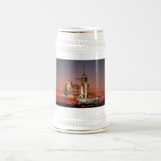 Jarra De Cerveza Cielo rojo para el lanzamiento del transbordador e