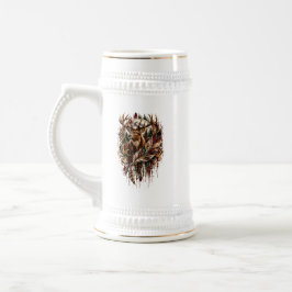 Jarra De Cerveza Ciervo Tribal Boho, Soñando con Ciervos