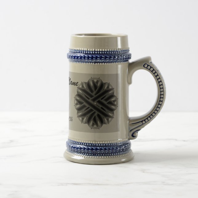 Jarra De Cerveza Cinta de Flores Negras Tmpl de Kenneth Yoncich (Derecha)