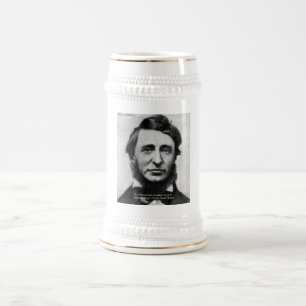 Jarra De Cerveza Cita de Henry David Thoreau
