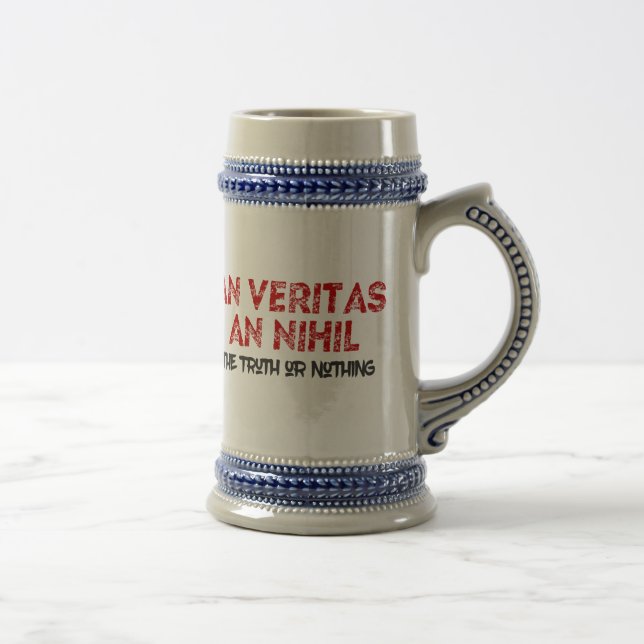 Jarra De Cerveza Cita de la verdad latina (Derecha)
