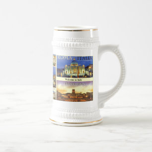 JARRA DE CERVEZA CIUDAD DE ITALIA ROMÁNTICA 33, ROME6A, CIUDAD DE