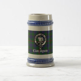 Jarra De Cerveza Clan Agnew Escudo escocesa y Personalizado de Tart