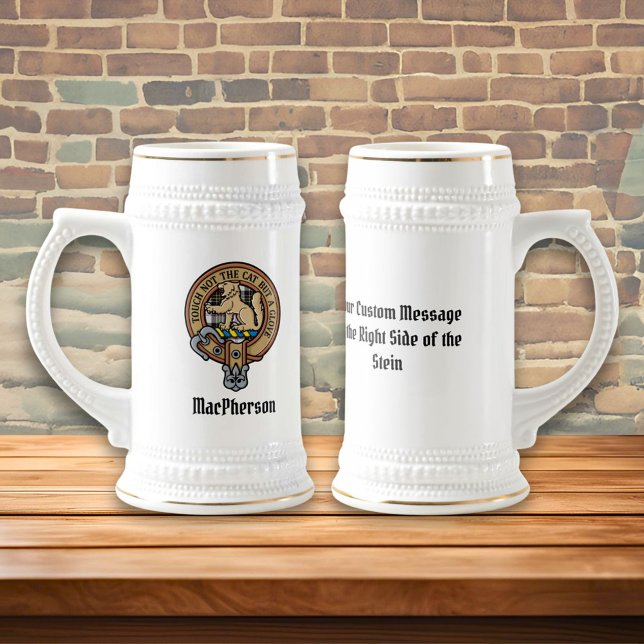 Jarra De Cerveza Clan MacPherson Escudo por Vestir Tartan Beer Stei (Subido por el creador)