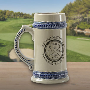 Jarra De Cerveza Clásico Golf con Hoyo en Uno Personalizado
