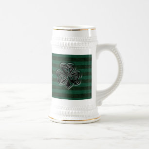Jarra De Cerveza Clásico grunge irlandés afortunado shamrock person