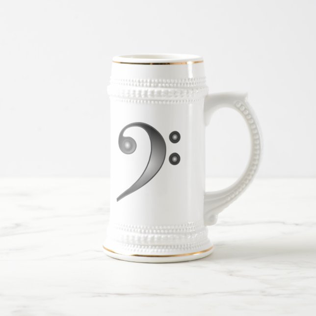 Jarra De Cerveza Clef bajo metálico (Derecha)
