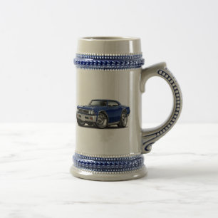 Jarra De Cerveza Coche azul marino 1966 de Chevelle