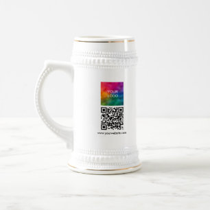 Jarra De Cerveza Código QR personalizado moderno y elegante, subir 