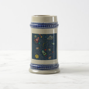 Jarra De Cerveza cohete cosmos cosmos cosmonauta cat