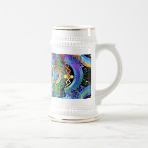Jarra De Cerveza Colores del Universo Mandala
