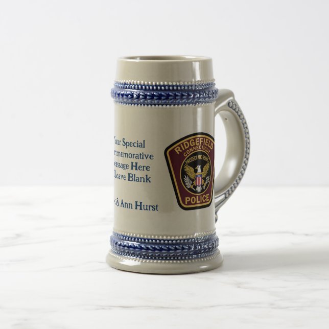 Jarra De Cerveza Commemorative Name Date Keepsake Stein Mug (Anverso derecho)
