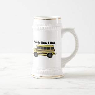 Jarra De Cerveza Cómo Rueda (Autobús Escolar)