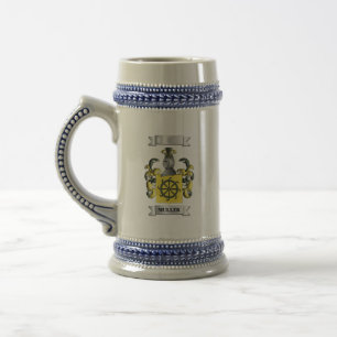 Jarra de cerveza con el apellido alemán Müller y e