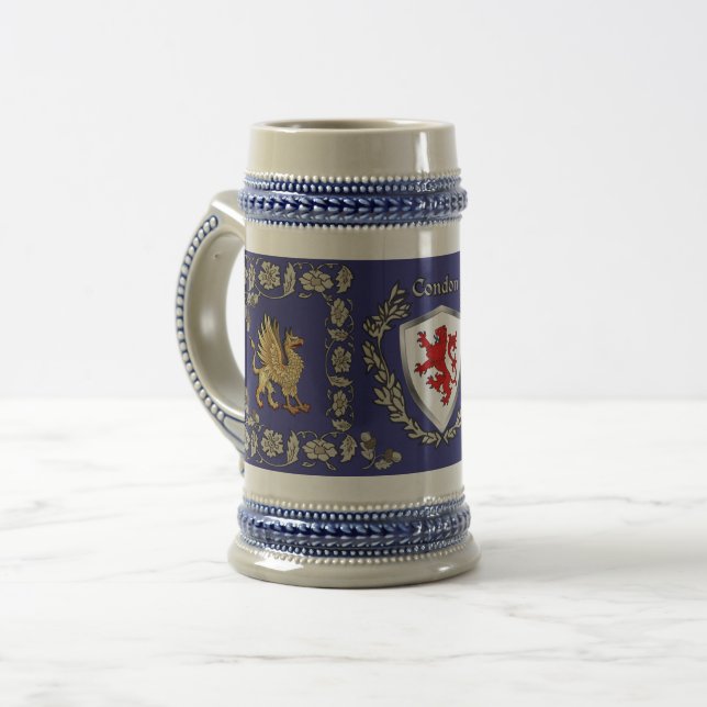 Jarra De Cerveza Condon Irish Shield Griffin Stein (Anverso izquierdo)