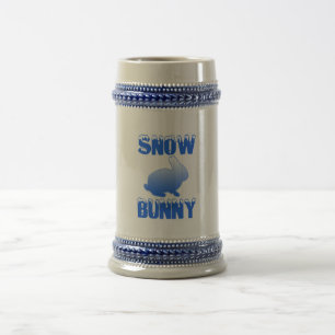 Jarra De Cerveza Conejito de la nieve