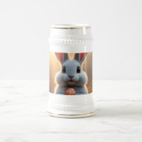 Conejo de Pascua alegre en el encanto de la primav