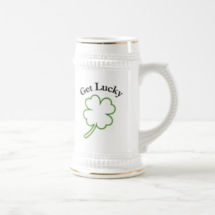 Jarra De Cerveza Consiga a Stein afortunado