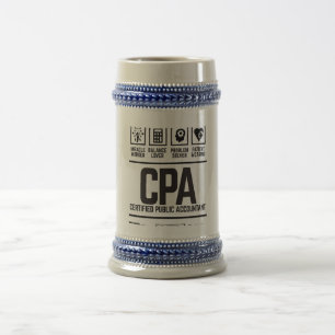 Jarra De Cerveza contador público certificado-CPA
