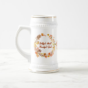 Jarra De Cerveza Corazón Agradecido Alma Agradecida