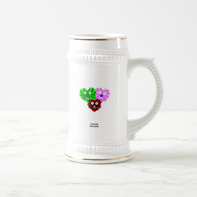 Jarra De Cerveza Corazón Fuzzies Stein Mug (Derecha)