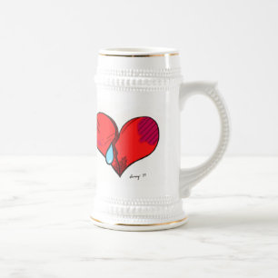 Jarra De Cerveza Corazón Roto Stein