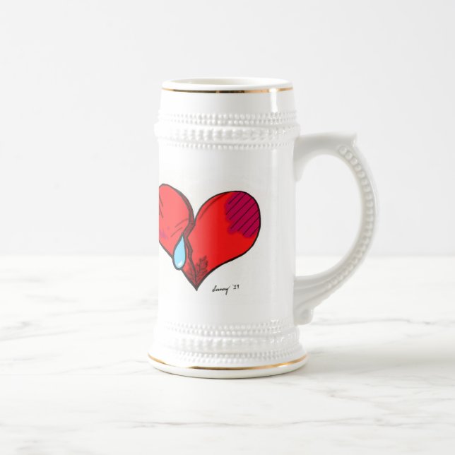 Jarra De Cerveza Corazón Roto Stein (Derecha)